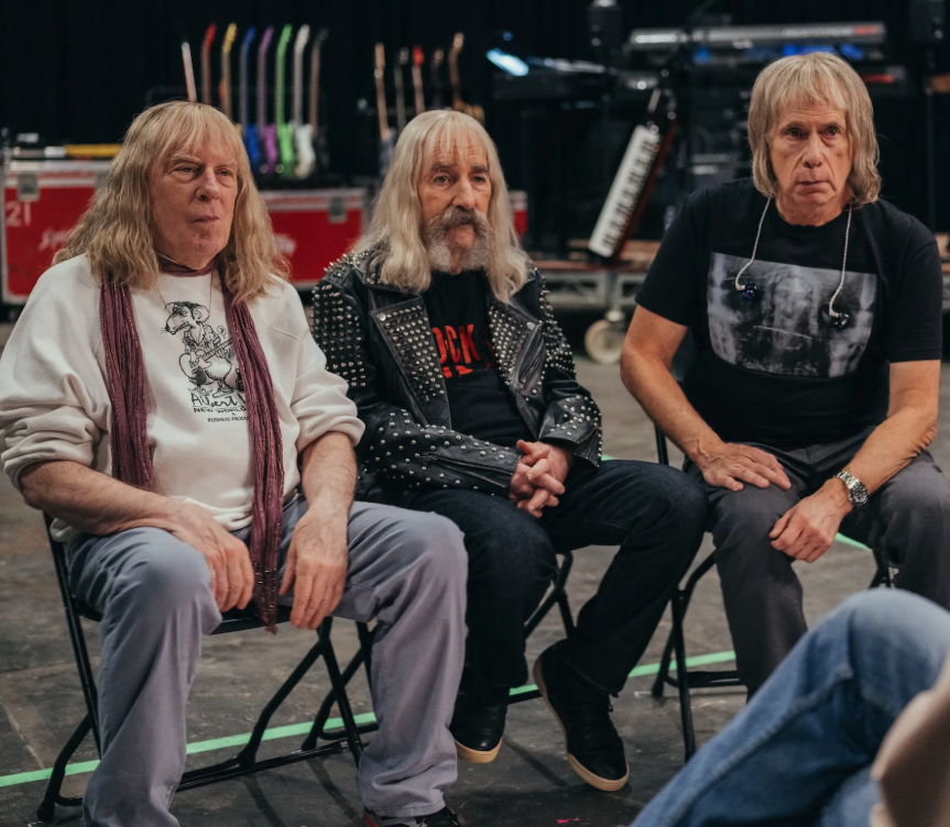Michael McKean, Harry Shearer and Christopher Guest play aging rock stars in the mockumentary <em>Spinal Tap II: The End Continues.</em>